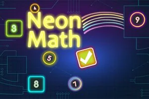 Neon Math Game